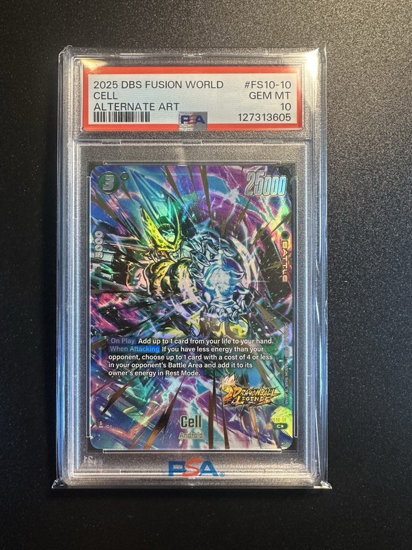 2025 DRAGON BALL SUPER CARD GAME FUSION WORLD STARTER DECK EX GIBLET CELL PSA 10