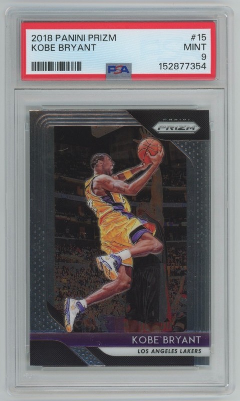 2018-19 Panini Prizm Kobe Bryant #15 PSA 9 Los Angeles Lakers