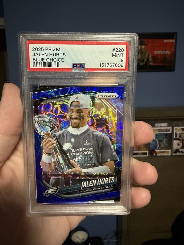 2025 Panini Prizm Jalen Hurts Mosaic Choice 8/14 PSA 9 Pop. 2 