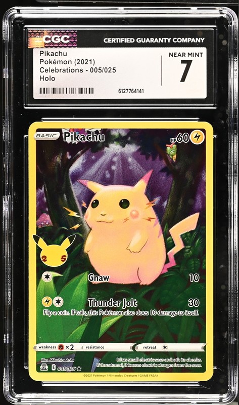 2021 Pikachu 005/025 Holo Celebrations CGC 7 Near Mint