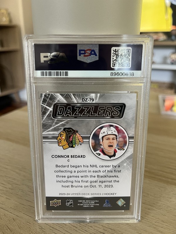 2023-24 Upper Deck Series 2 - Dazzlers Connor Bedard #DZ-79 Green (RC) view 2