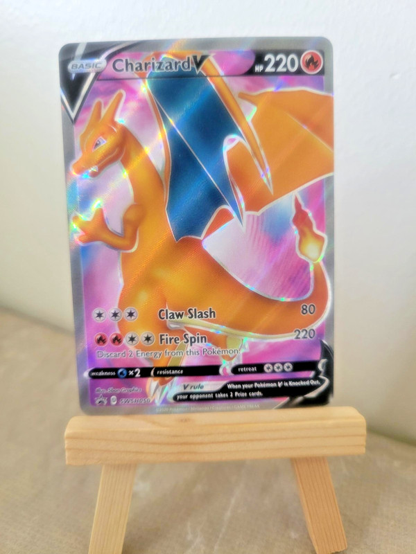 2020 Pokémon Charizard V Full Art Rare Holo Black Star Promo (SWSH050) NM