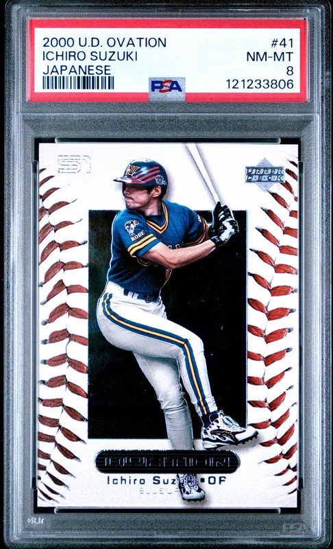 Ichiro Suzuki 2000 Upper Deck Japanese Ovation #41 Japanese PSA 8