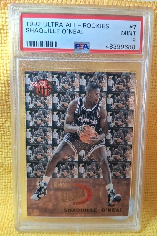 Shaquille O’Neal 1992-93 Ultra ALL-ROOKIES #7 RC ROOKIE PSA 9