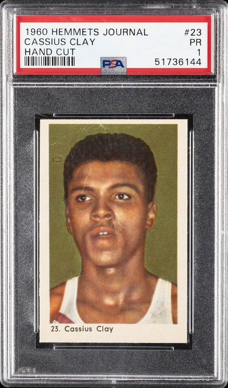 1960 HEMMETS JOURNAL-HAND CUT #23 CASSIUS CLAY ROOKIE RC PSA 1