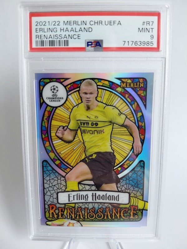 2021-22 Topps Merlin Renaissance Erling Haaland - PSA 9 MINT