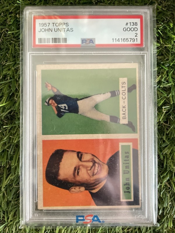 1957 Topps - Johnny Unitas #138 PSA 2 Good