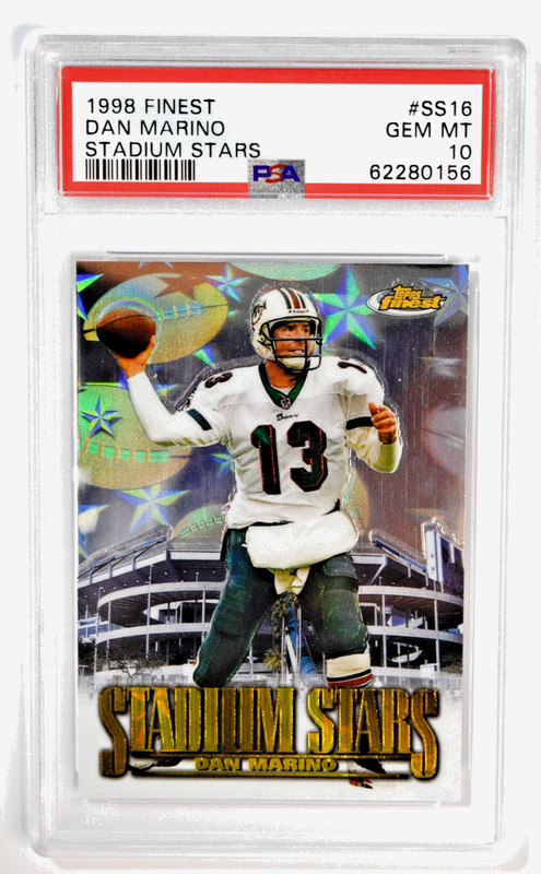 1998 Topps Finest #SS16 Dan Marino Stadium Stars PSA 10 Pop 3