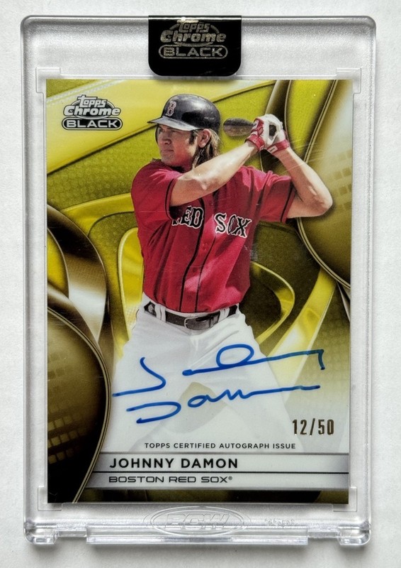 2025 Topps Chrome Black Johnny Damon Gold Auto /50