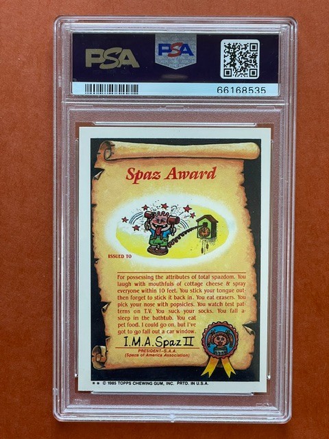 1985 GARBAGE PAIL KIDS SERIES 2 #74B KENNEL KENNY PSA 9 view 2