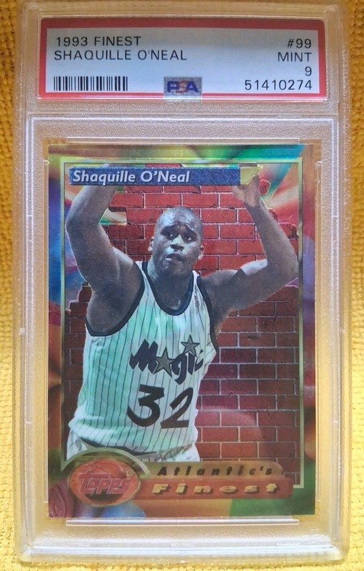 1993 Topps Finest Shaquille O’Neal #99 PSA 9