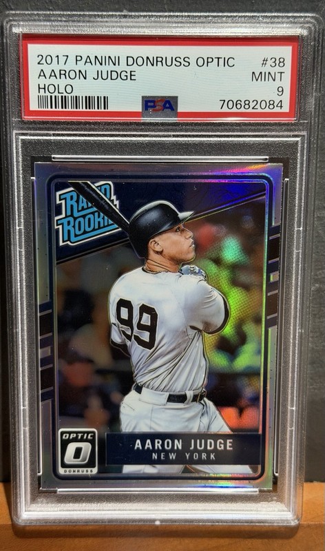 HOLO PSA 9 2017 AARON JUDGE RC DONRUSS OPTIC #38