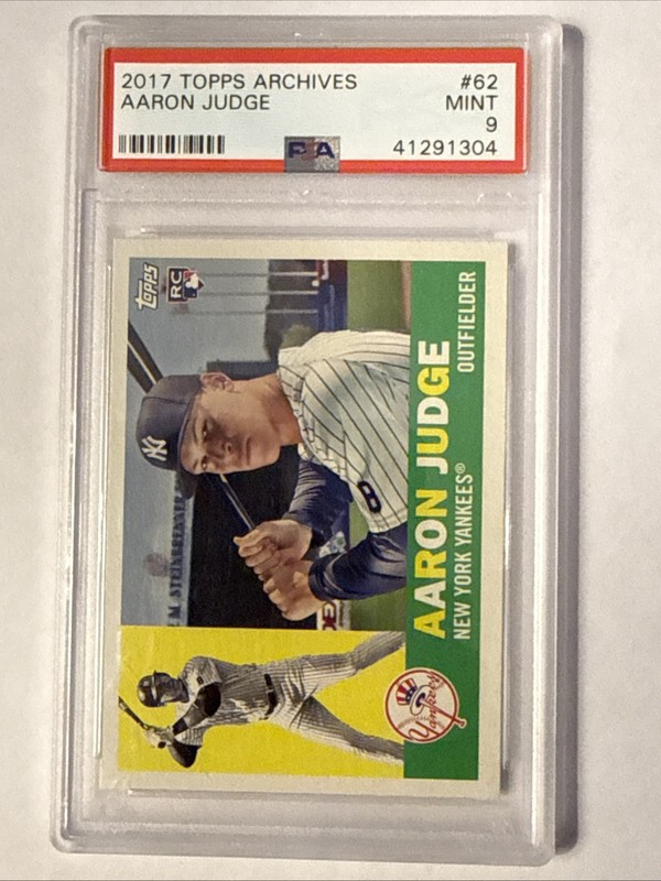2017 Topps Archives AARON JUDGE 62 RC Rookie Card - PSA 9 MINT