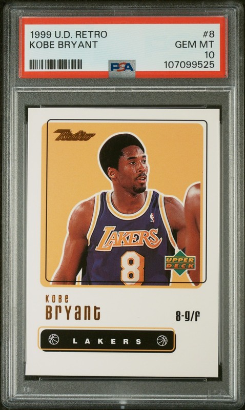 1999 UPPER DECK RETRO #8 KOBE BRYANT PSA 10