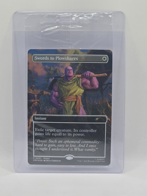 Magic the Gathering PSA Magazine Promo Swords to Plowshares Thanos