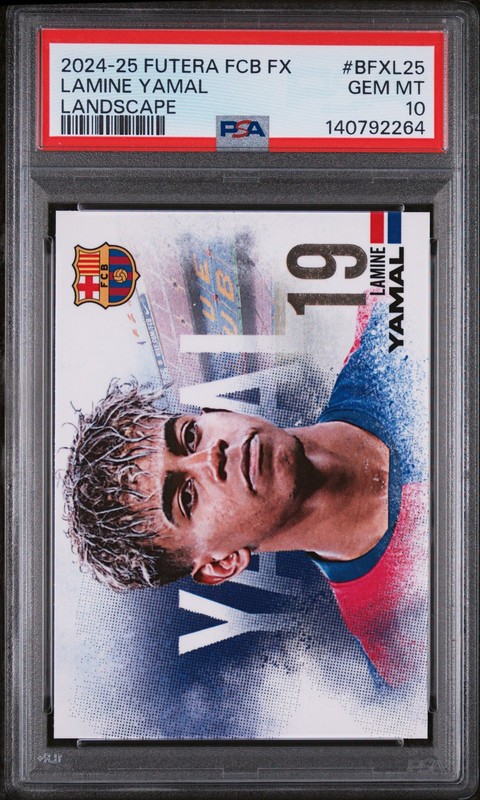 2024-25 FUTERA FC BARCELONA FX COLLECTION LANDSCAPE #BFXL25 LAMINE YAMAL PSA 10
