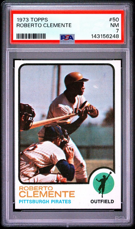 1973 TOPPS #50 ROBERTO CLEMENTE PSA 7