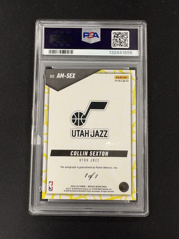 2024 Mosaic Collin Sexton Gold Vinyl FOTL Auto 1/1 view 2