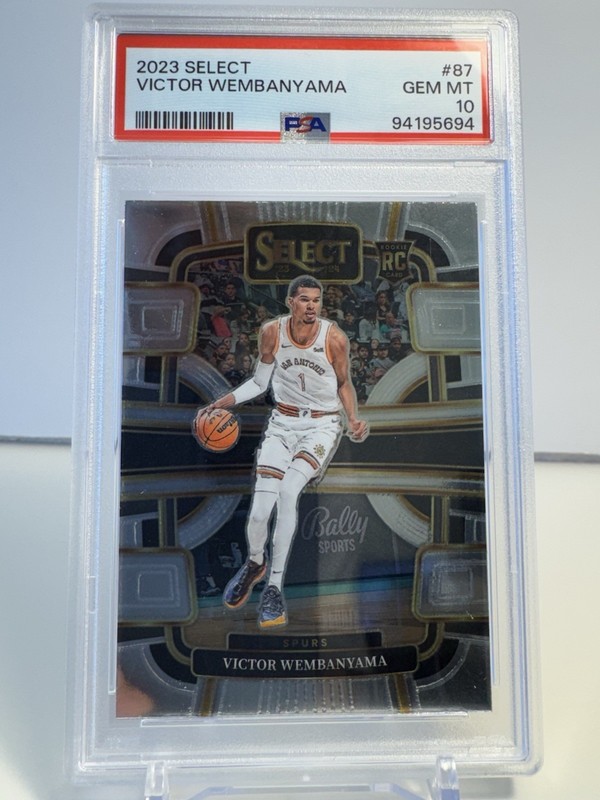 2023-24 Select Victor Wembanyama Concourse Base Rookie #87 RC PSA 10 Wemby