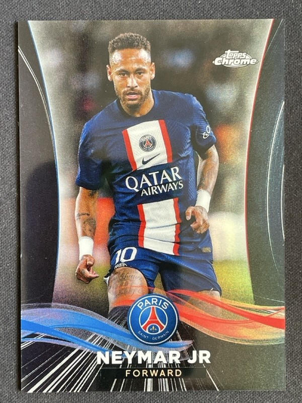 Neymar Jr 2022-23 Topps Chrome Paris Saint-Germain Black Refractor /25 #15