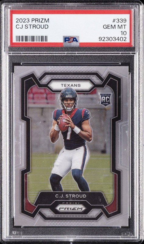 2023 PANINI PRIZM #339 CJ STROUD ROOKIE RC PSA 10