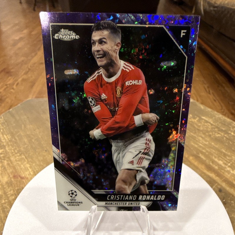 Topps 2021-22 Chrome UEFA Champions League Cristiano Ronaldo #10 /250 Man Utd