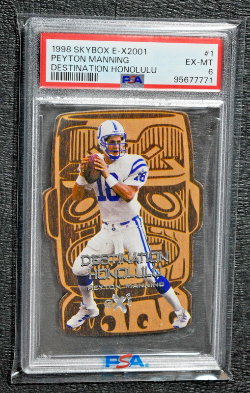 1998 Skybox E-X2001 PEYTON MANNING Rookie #1 Destination Honolulu PSA 6 SSP