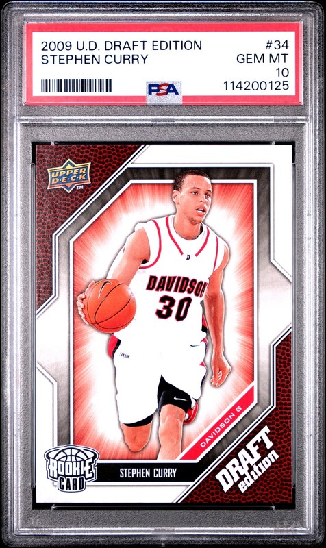 2009 UPPER DECK DRAFT EDITION #34 STEPHEN CURRY PSA 10