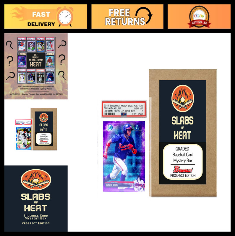 Graded Baseball Card Gift Box - Prospect Edition | PSA/BGS 10, 9.5, 9 | Autograp