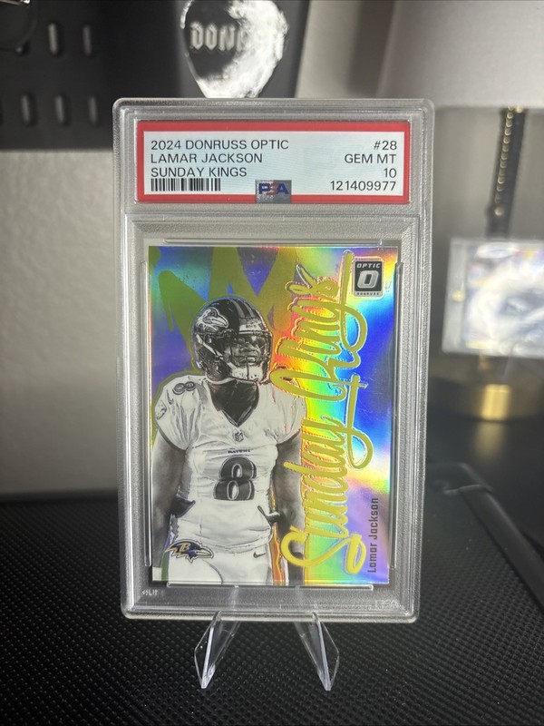Lamar Jackson CHASER PACK 2024 Sunday Kings PSA 10 /20 CHANCE OF HIT