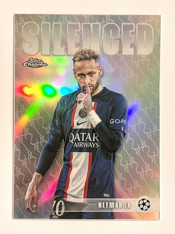 2025-26 Topps Chrome UEFA CC #SHH-1 Neymar Jr Silenced Refractor