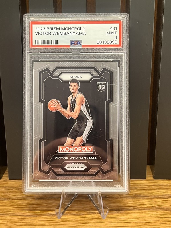 2023 Prizm Monopoly Victor Wembanyama Rookie RC #81 PSA 9 Mint Spurs Wemby
