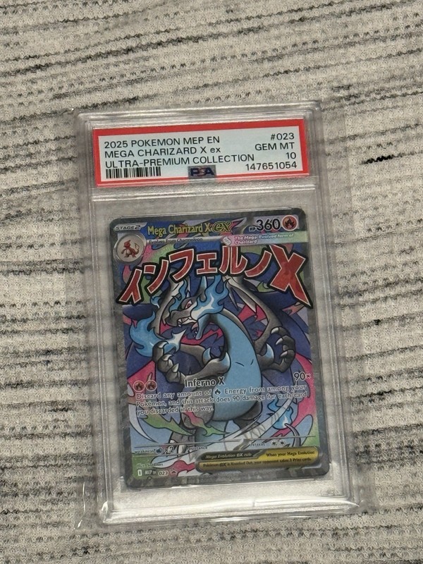 2025 POKEMON MEP ULTRA-PREMIUM COLLECTION #023 MEGA CHARIZARD X EX PSA 10