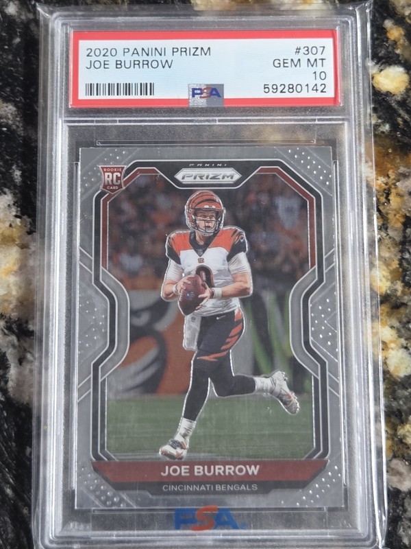 2020 Joe Burrow RC #307 Panini Prizm PSA 10 Gem Mint!