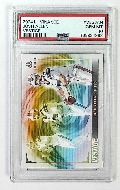 2024 Panini Luminance Josh Allen VESTIGE PSA 10 POP 4 Bills
