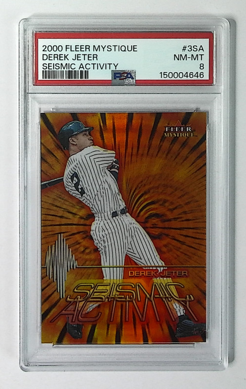 2000 Fleer Mystique Derek Jeter #3SA Seismic Activity PSA 8 Yankees