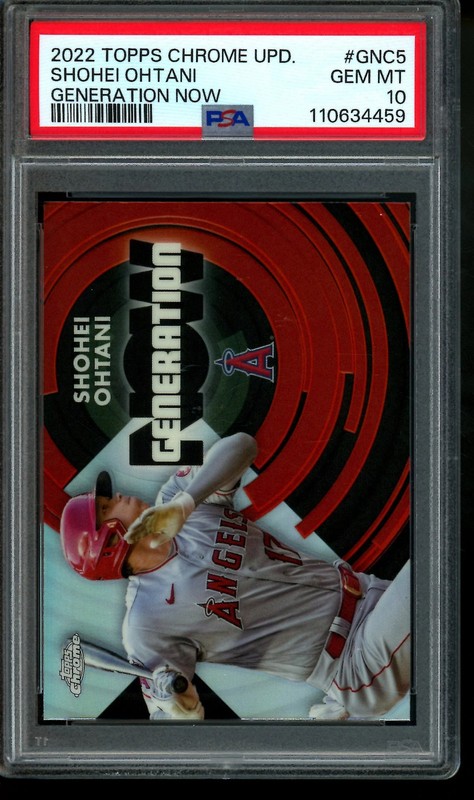 2022 Topps Chrome Update Shohei Ohtani Generation Now Refractor PSA 10 Angels / 