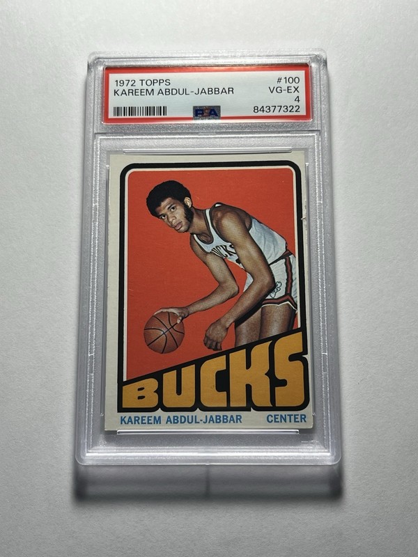 1972-73 Topps - Kareem Abdul-Jabbar #100 PSA 4