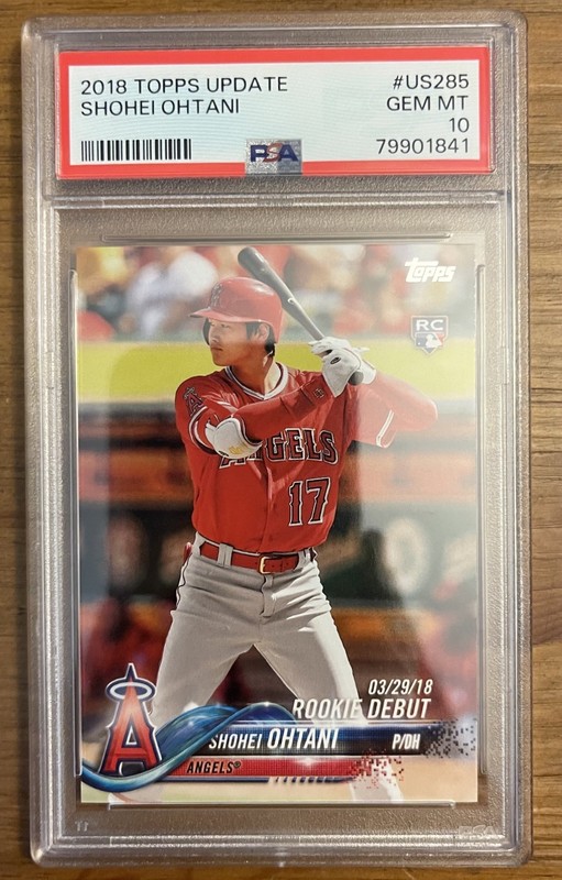 SHOHEI OHTANI PSA 10 2018 TOPPS UPDATE #US285 ROOKIE RC ANGELS!