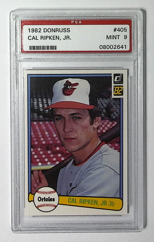 1982 Donruss Cal Ripken #405 RC Rookie Orioles PSA 9 view 1