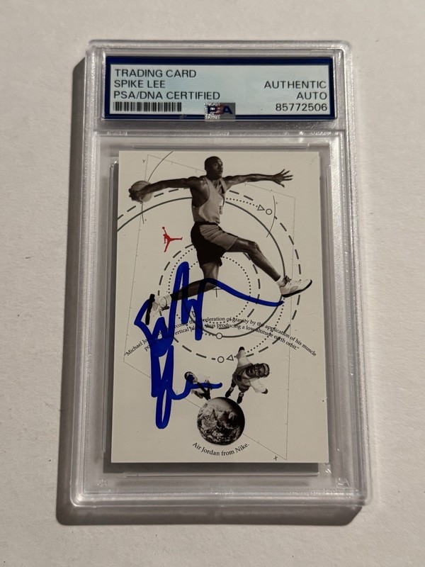 SPIKE LEE SIGNED AUTO RC ROOKIE 1991 Nike Michael Jordan CARD RARE #3 PSA