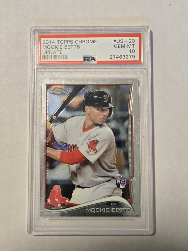 Mookie Betts 2014 Topps Chrome Update RC US-20 PSA 10