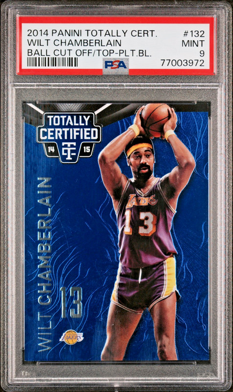 2014 Panini Totally Cert. #132 WILT CHAMBERLAIN BLUE /149 PSA 9 MINT.