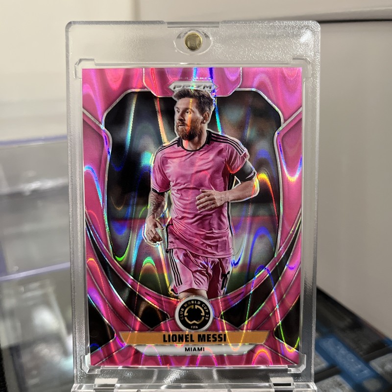 Lionel Messi 2025 Panini Prizm FIFA #200 Pink Seismic /299 Color Match
