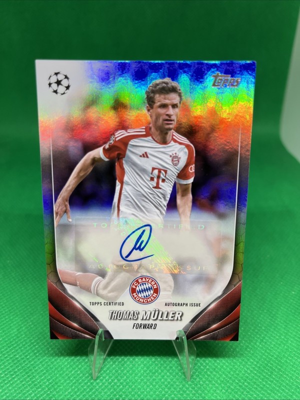 2023 Topps UEFA Club Foil Thomas Muller AUTO FC Bayern Germany #A-TM