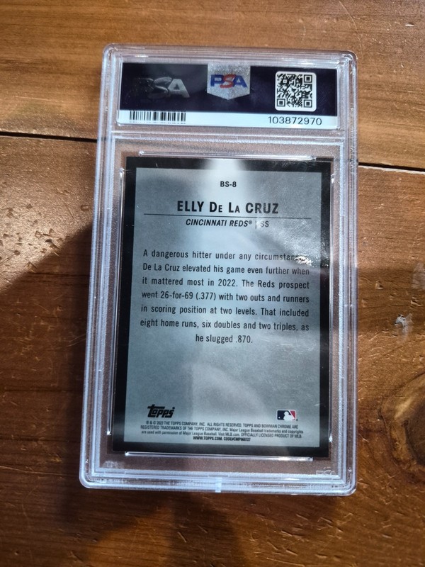 2023 Bowman Chrome Elly De La Cruz Spotlights PSA 10 !! 🔥🔥 Cincinnati Reds view 2