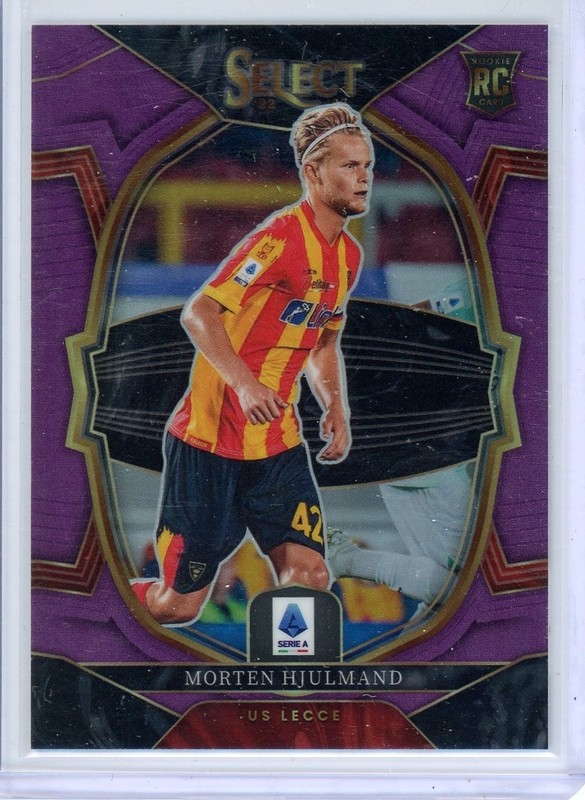 2022-23 Panini Select Serie A Morten Hjulmand Rookie RC Purple Prizm /49 #54