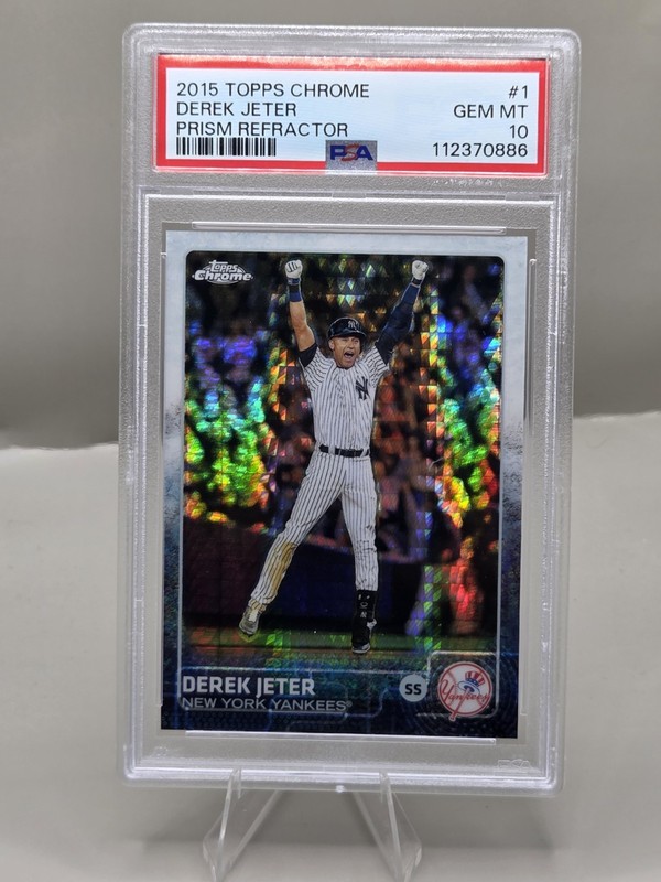 2015 Topps Chrome - Derek Jeter #1 Prism Refractor PSA 10