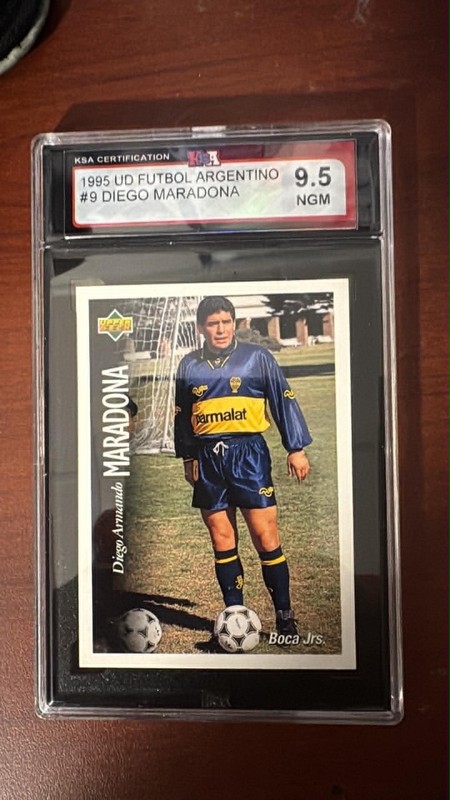1995 UPPER DECK ARGENTINO #9 ROOKIE RC DIEGO MARADONA KSA 9.5 GEM MINT