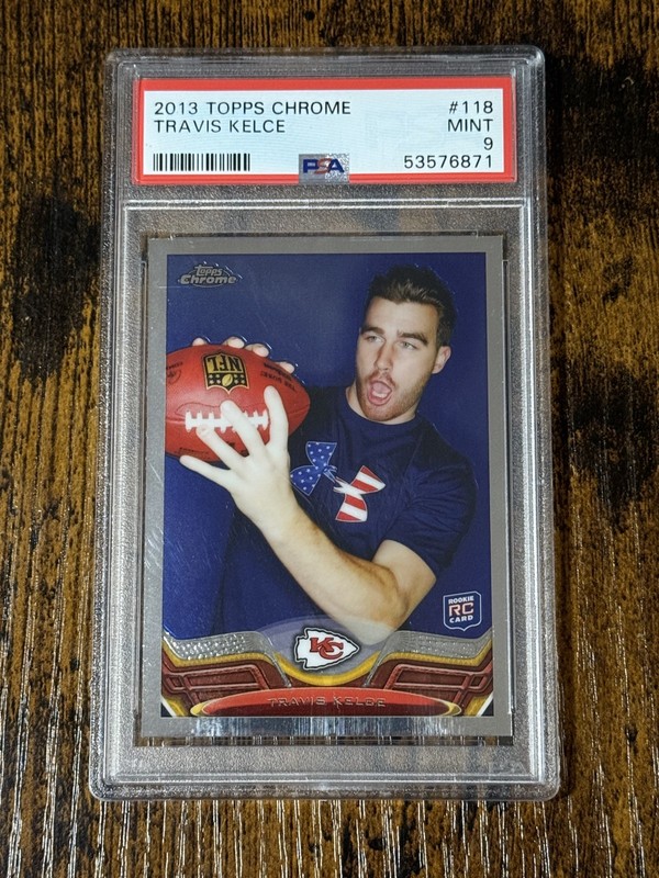 2013 Topps Chrome - Travis Kelce #118 (RC) PSA 9 Rookie